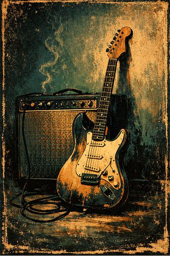 Vintage Electric Guitar Rock