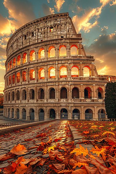 Colosseum in Herfstlicht van Art & Soul Creations