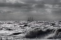 Driemaster op volle zee by Rob De Jong thumbnail