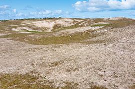 grey dunes with undulating shapes in the Noordduinen. by eric van der eijk