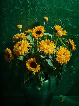 Vase und Blumen 1/3 von Martijn Hoogendoorn
