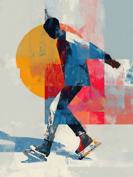 Schlittschuhlaufen durch Farbe von Cats & Dotz