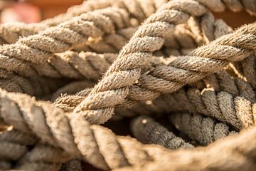 Ropes on a sailboat