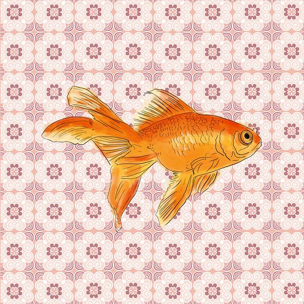 Glücklicher Goldfisch von Studio Miranlantijn