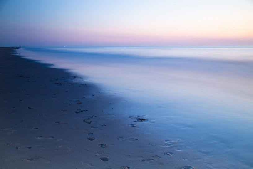 Blauwe zonsondergang van Perspective