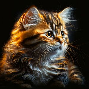 Flauschige Katze