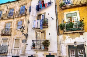 Balconies in Lisbon by Dennis van de Water