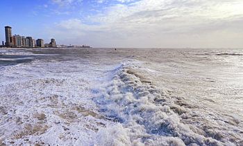 Vlissingen boulevard in de storm