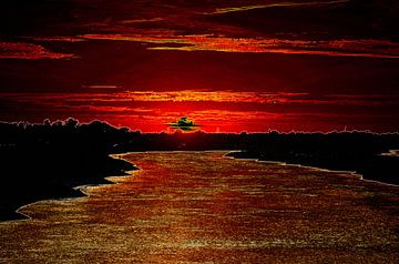 River Sunset van De Rover