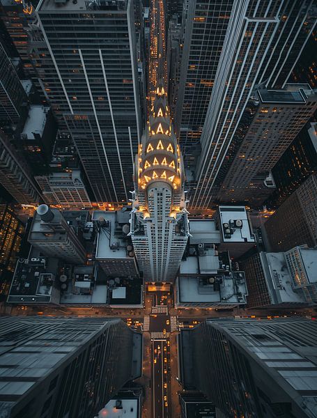 Manhattan von oben von fernlichtsicht