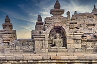 Bouddha entre les reliefs Borobudur par Eduard Lamping Aperçu