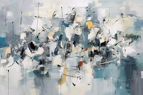 Pinguine lesen | Expressionistische Malerei