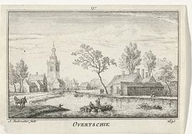 Abraham Rademaker, Ansicht von Overschie, 1727 - 1733 von Atelier Liesjes