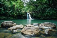 Waterfall Hawaii with rocks by road to aloha thumbnail