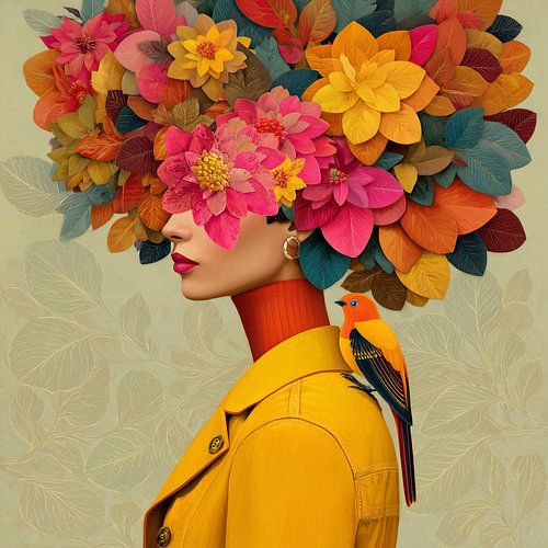 Reine des fleurs sur Mirjam Duizendstra