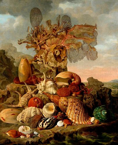 Schelpen en zeeplanten, Henricus Franciscus Wiertz