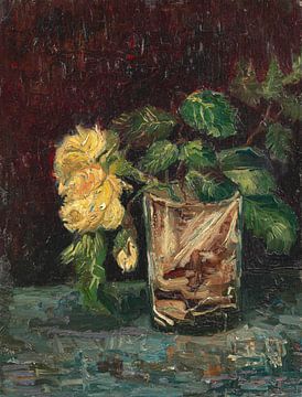 Vincent van Gogh, Glas mit gelben Rosen
