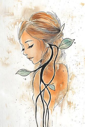 fille tissée de terre