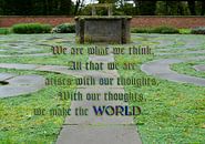 We are what we think - Spruch von Buddha von Wieland Teixeira Miniaturansicht
