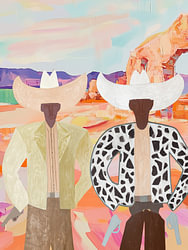 Imprimé cowboy, art bohème western tendance