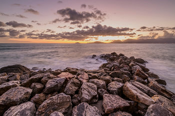 Sonnenuntergang an der ligurischen Küste | Tellaro, Italien