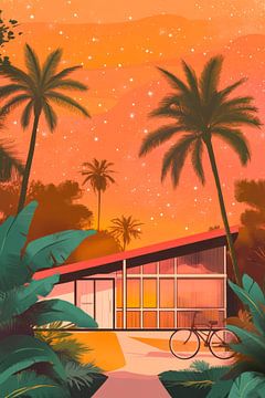 Tropical sunset by Poster Art Shop
