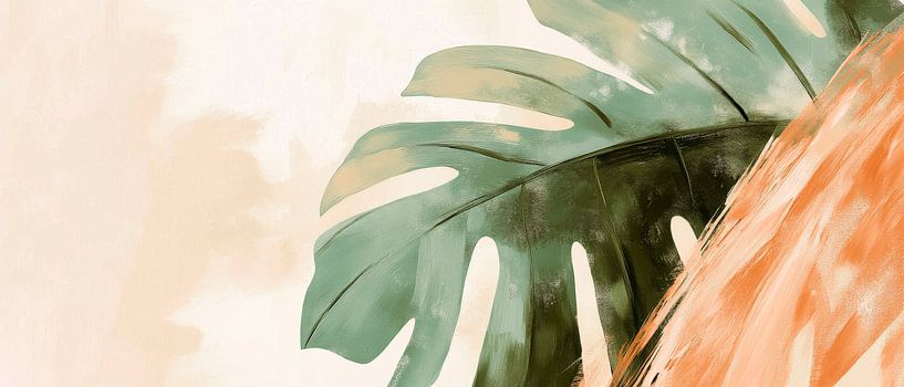 Palm leaf art by Poster Art Shop