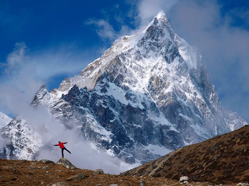 Cholatse im nepalesischen Himalaya von Menno Boermans