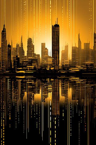 futuristic city skyline