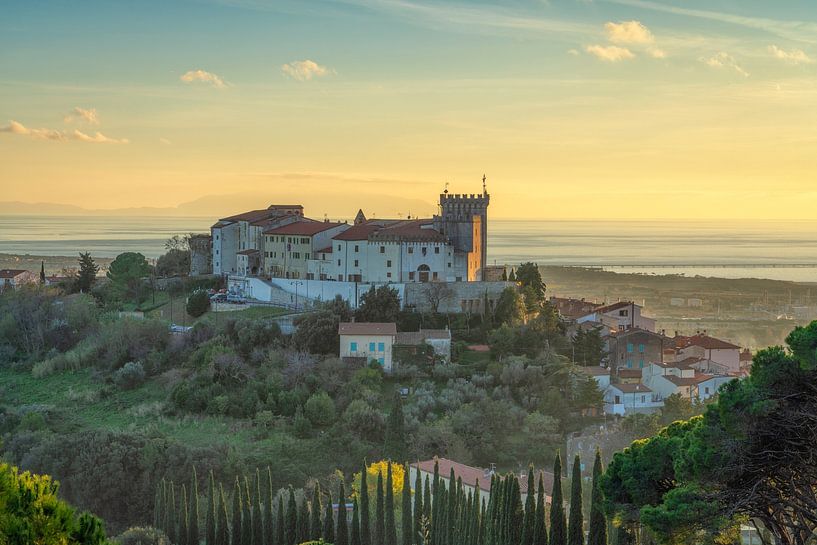 Vue du haut de Rosignano Marittimo, Toscane par Stefano Orazzini