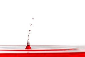 Druppels rood