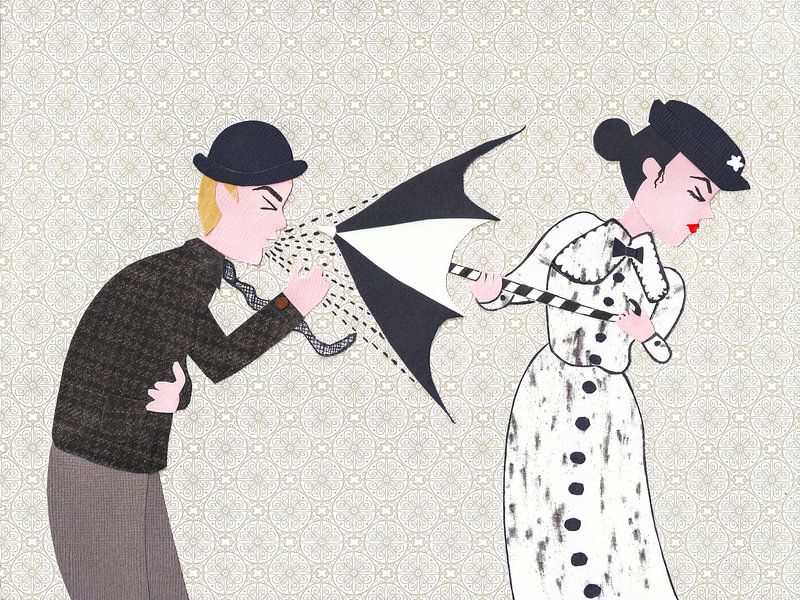 Mary Poppins and the Sneezing Gentleman by Karolina Grenczyk