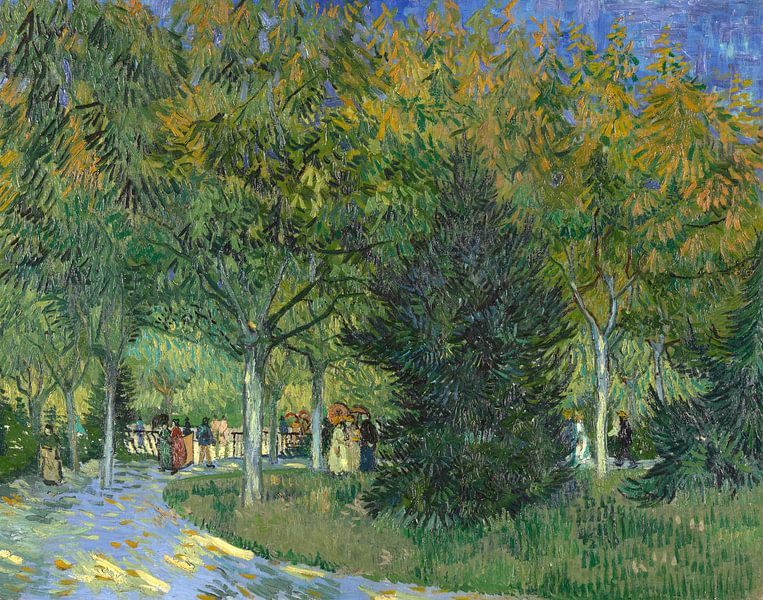 Promenade dans le parc, Vincent van Gogh par Des maîtres magistraux
