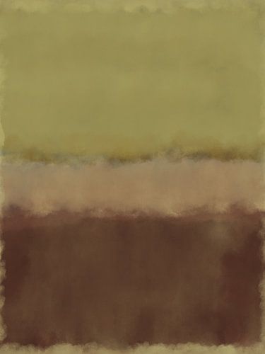 Abstract schilderij in neonkleuren.