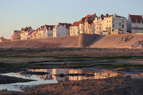 Ambleteuse Strandpromenade, Opalküste, Frankreich