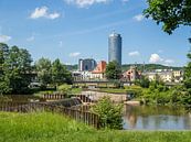 Uitzicht over de stad Jena in Thüringen van Animaflora PicsStock thumbnail
