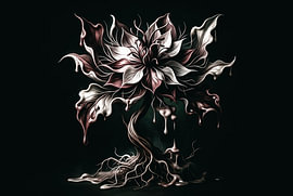 Die dunkle Nigella damascena von Gerry van Roosmalen