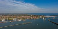 Panorama foto van Enkhuizen. van Menno Schaefer thumbnail