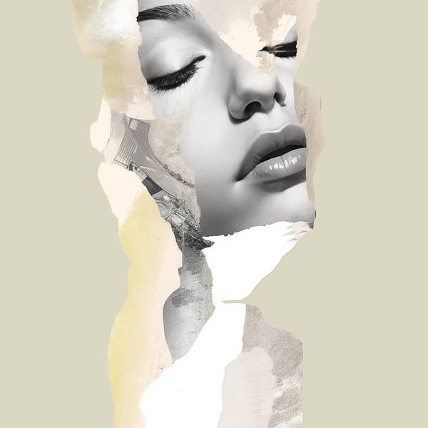 Fragments de visage et textures émotionnelles par Color Square