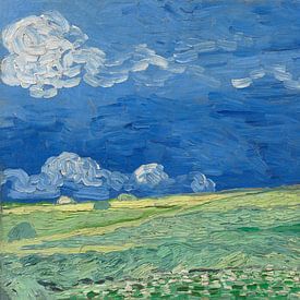 Champ de blé sous un ciel d'orage, Vincent van Gogh