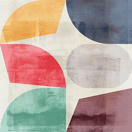 Formes géométriques abstraites colorées I. sur Dina Dankers
