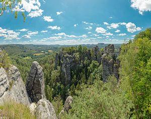 Basteibrücke, Nationalpark Sächsische Schweiz, Lohmen, Sachsen, Deutschland, von Rene van der Meer