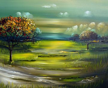 Landschaft van Gena Theheartofart