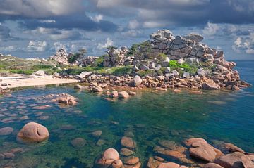Küstenlandschaft an der Cote de Granit Rose,Bretagne