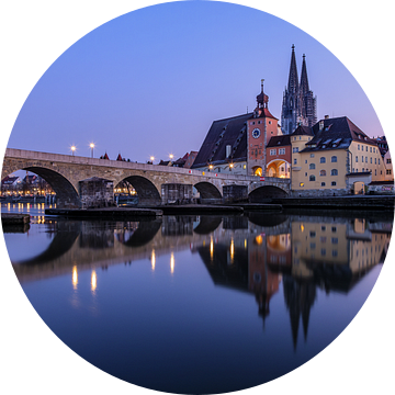 Regensburg in de avond