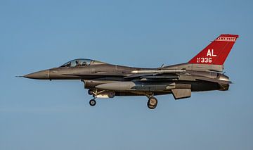 Air National Guard F-16 bij Fliegerhorst Schleswig Jagel. van Jaap van den Berg