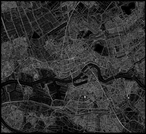 Map of greater Rotterdam