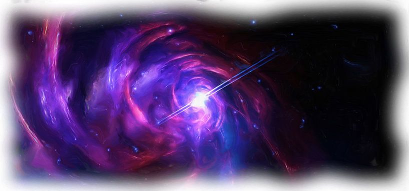 Abstract fantasie nebula van Maurice Dawson