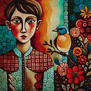Portrait of a shy boy by Jan Keteleer (JanKé): A Journey Beyond the Canvas thumbnail