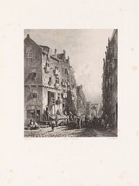 Adolf Carel Nunnink, Street in the Jewish Quarter, 1829 - 1863 by Atelier Liesjes